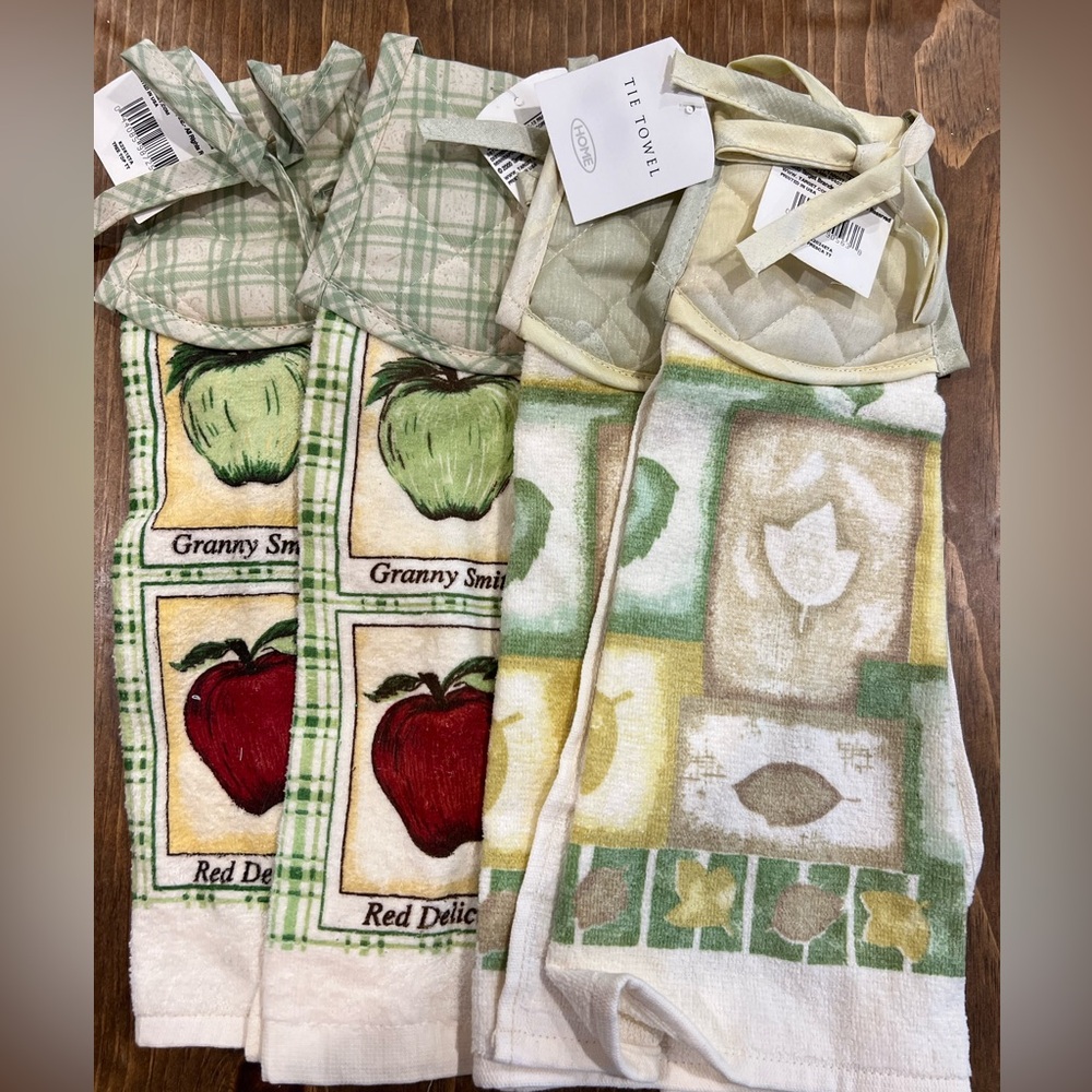 4 tie towels